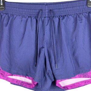 Champion Duo Dry Shorts Womens XL Purple & Pink Athletic Drawstring Waist